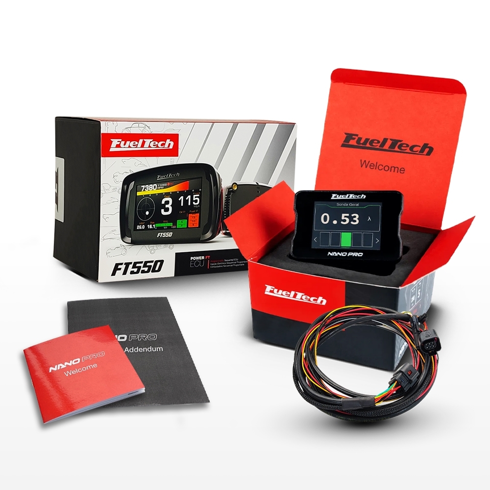 Módulo de Injeção Ft550 Com Chicote Motor Traseiro 4.2 + WideBand Nano Pro (Sem Sonda)