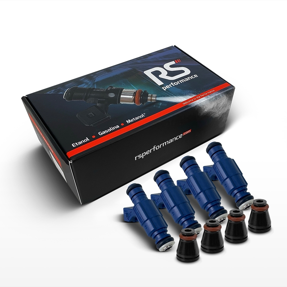 Kit 4 Bico Injetor Alta Vazão Bosch 112lb/h 129lb/h 145lb/h