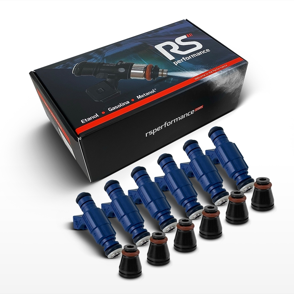 Kit 6 Bico Injetor Alta Vazão Bosch 112lb/h 129lb/h 145lb/h