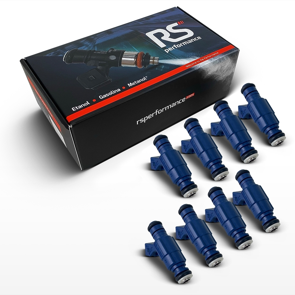 Kit 8 Bico Injetor Alta Vazão Bosch 112lb/h 129lb/h 145lb/h