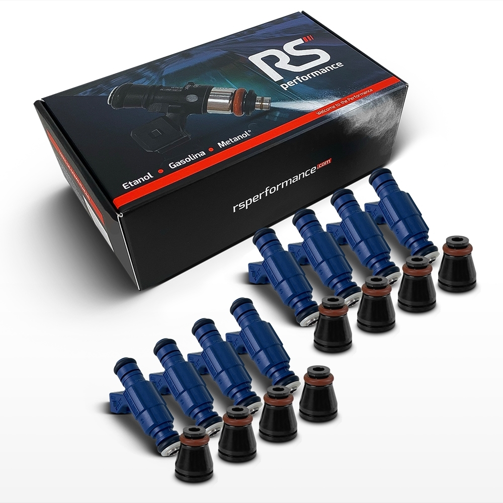 Kit 8 Bico Injetor Alta Vazão Bosch 112lb/h 129lb/h 145lb/h