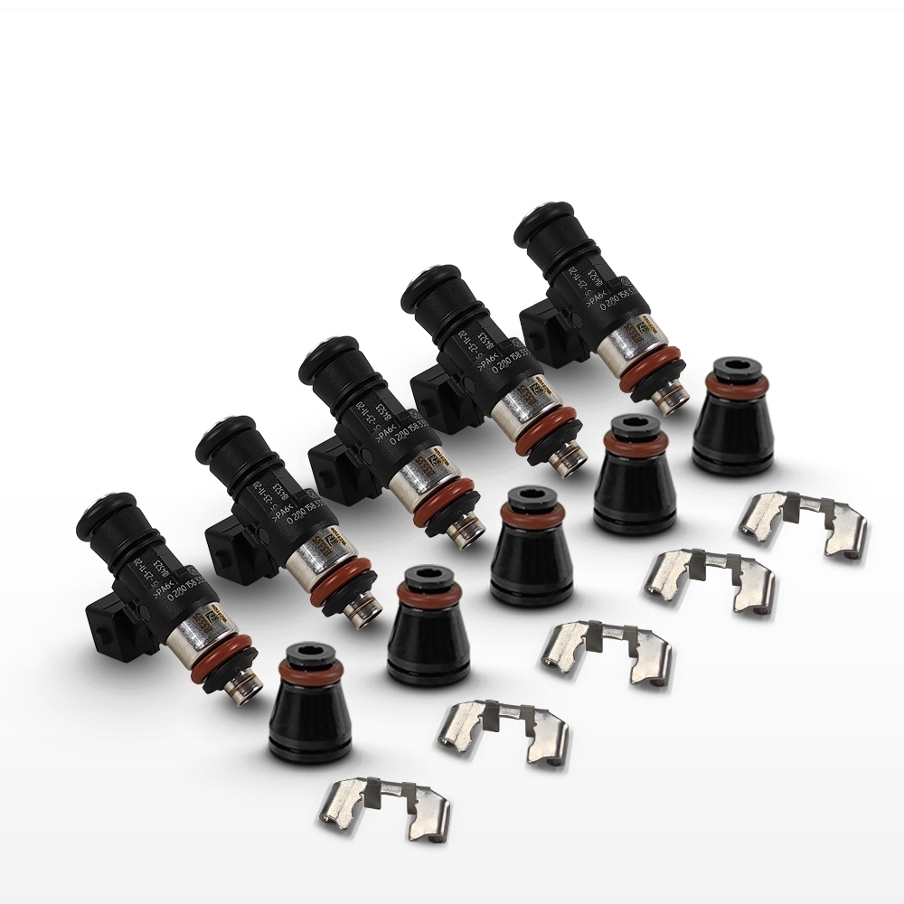 Kit 5 Bicos Injetores Bosch Alta Vazão 125 / 158 / 221 Lb/h