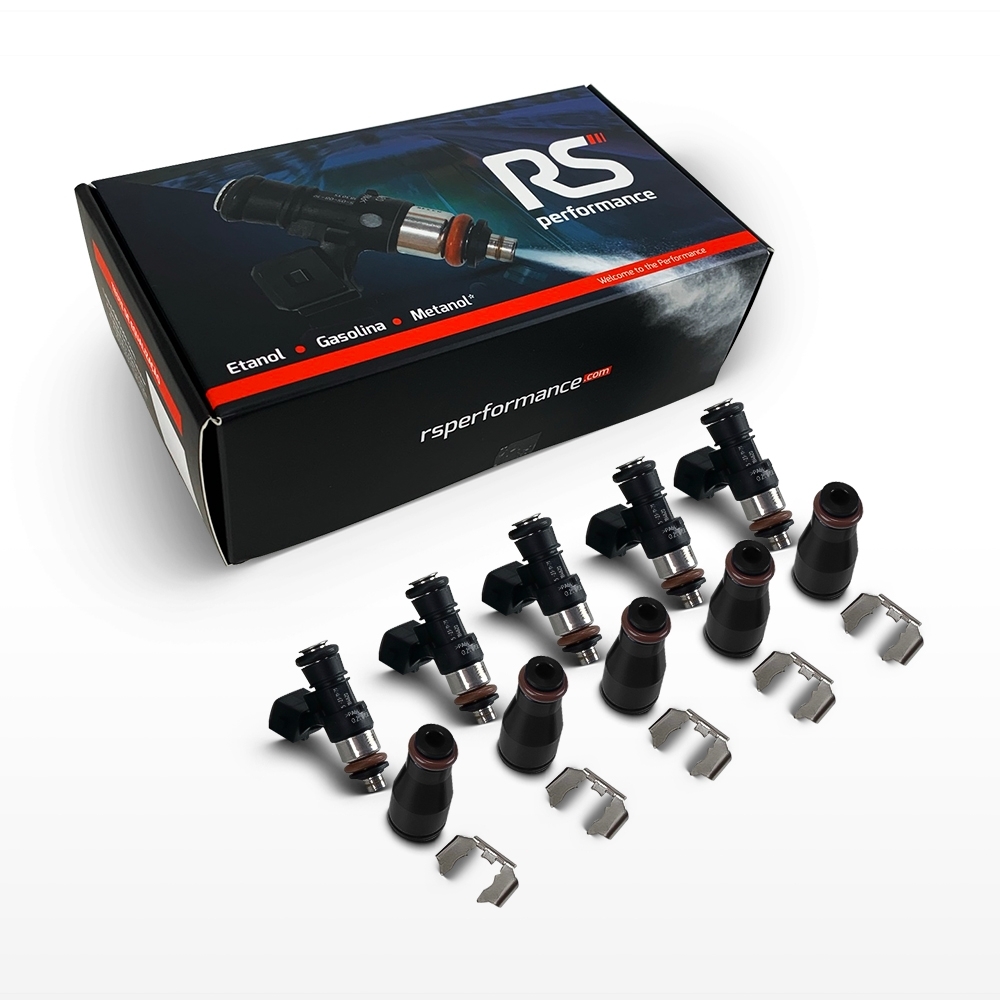Kit 5 Bicos Injetores Bosch Alta Vazão 125 / 158 / 221 Lb/h