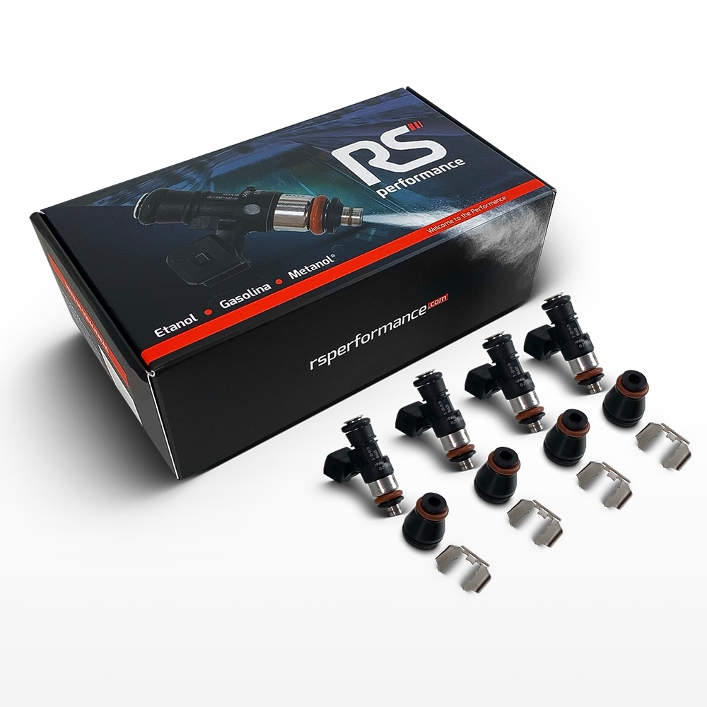 Kit 4 Bicos Injetores Bosch Alta Vazão 125 / 158 / 221 Lb/h