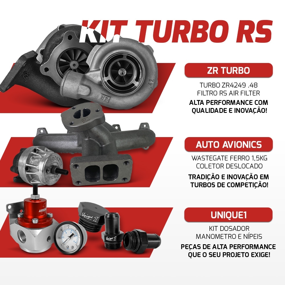 Kit Turbo RS AP Mi Pulsativo no Farol com Turbo ZR 42/48