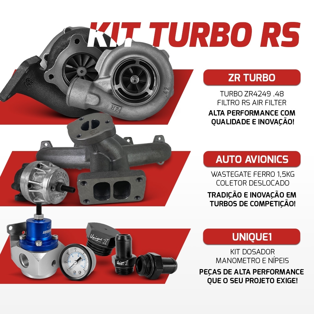 Kit Turbo RS AP Mi Pulsativo no Farol com Turbo ZR 42/48