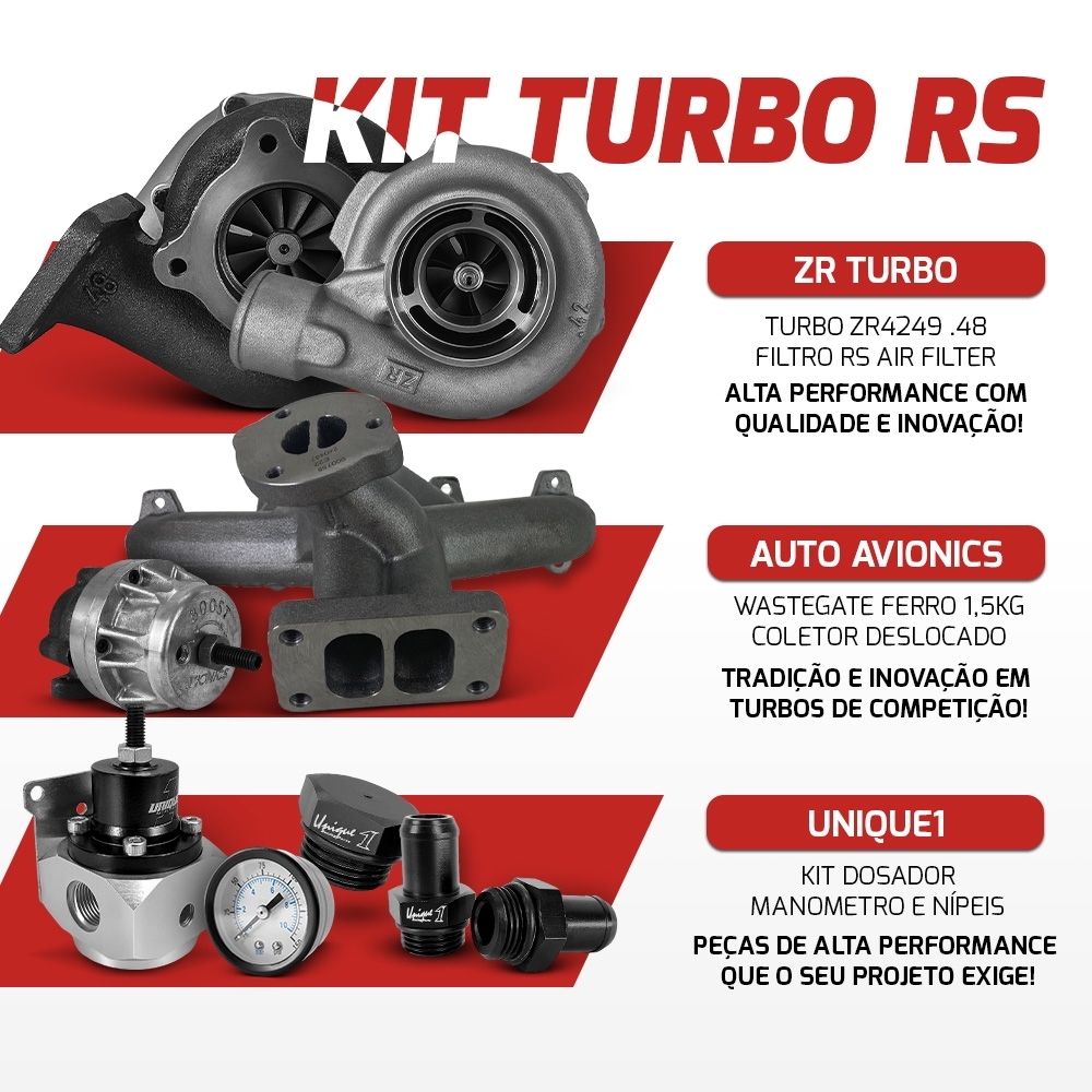 Kit Turbo RS AP Mi Pulsativo no Farol com Turbo ZR 42/48