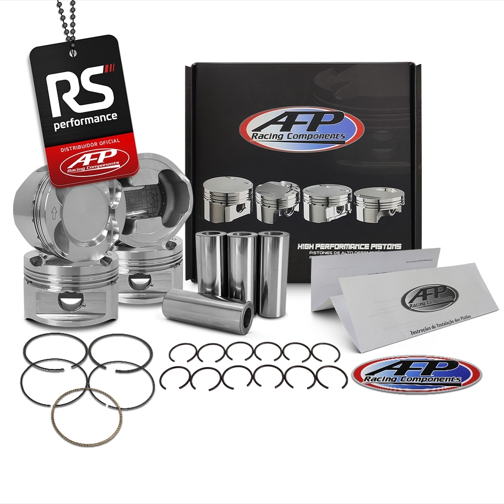 Kit 4 pistão GM 2.0/2.2 16V Turbo Côncavo C/ Cavas