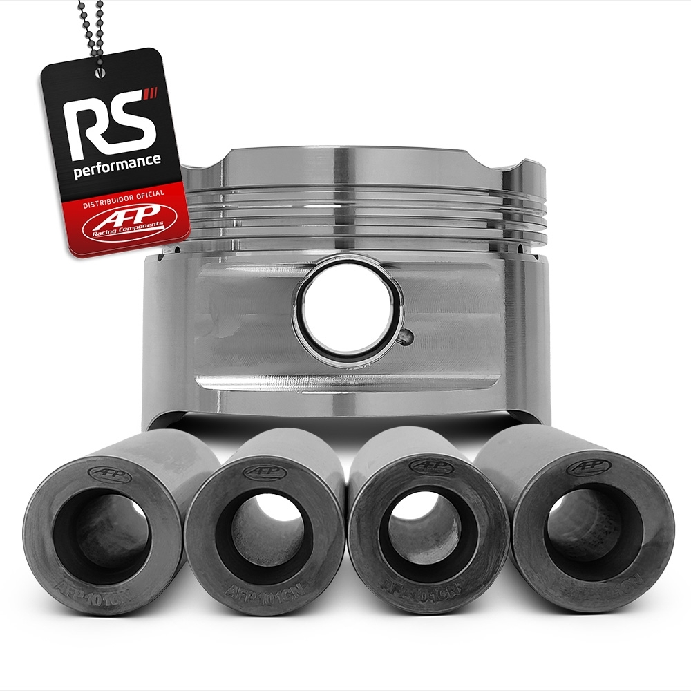 Kit 4 pistão GM 2.0/2.2 16V Turbo Côncavo C/ Cavas