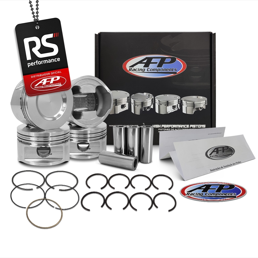 Kit 4 Pistão Forjado Côncavo GM 2.0/2.2 8V TURBO