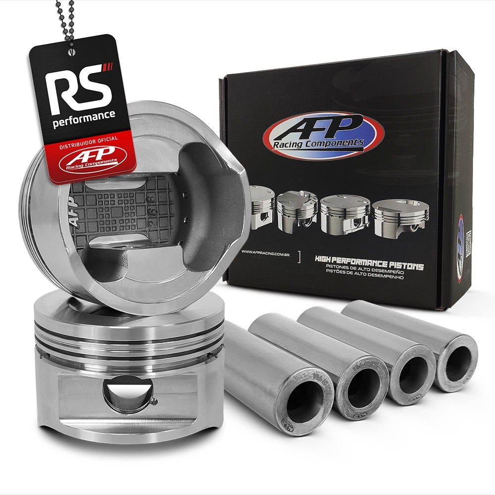 Kit 4 Pistão Forjado Côncavo GM 2.0/2.2 8V TURBO