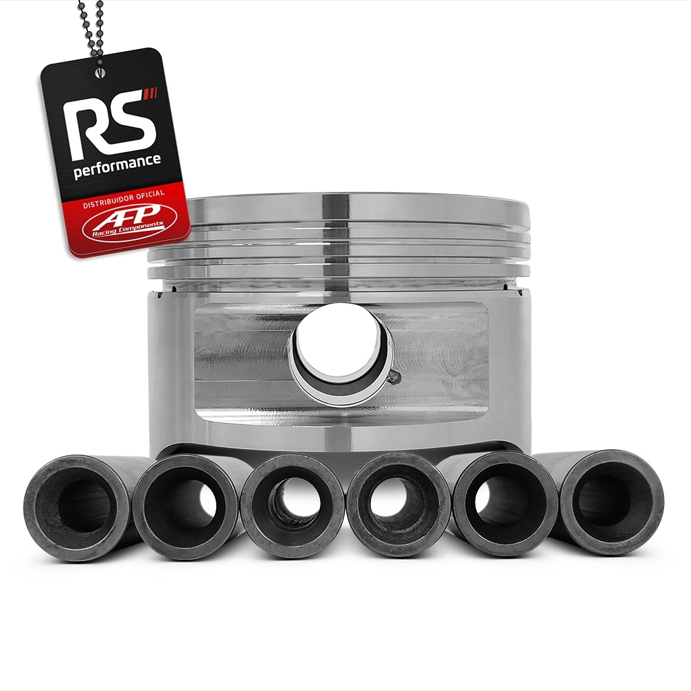 Kit 6 Pistão Forjado Opala 6CIL 6" Plano + Pinos + Anéis