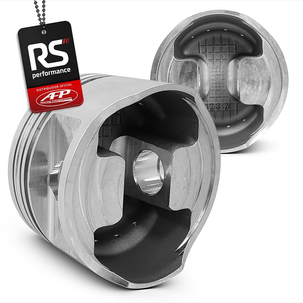Kit 6 Pistão Forjado Opala 6CIL 6" Plano + Pinos + Anéis