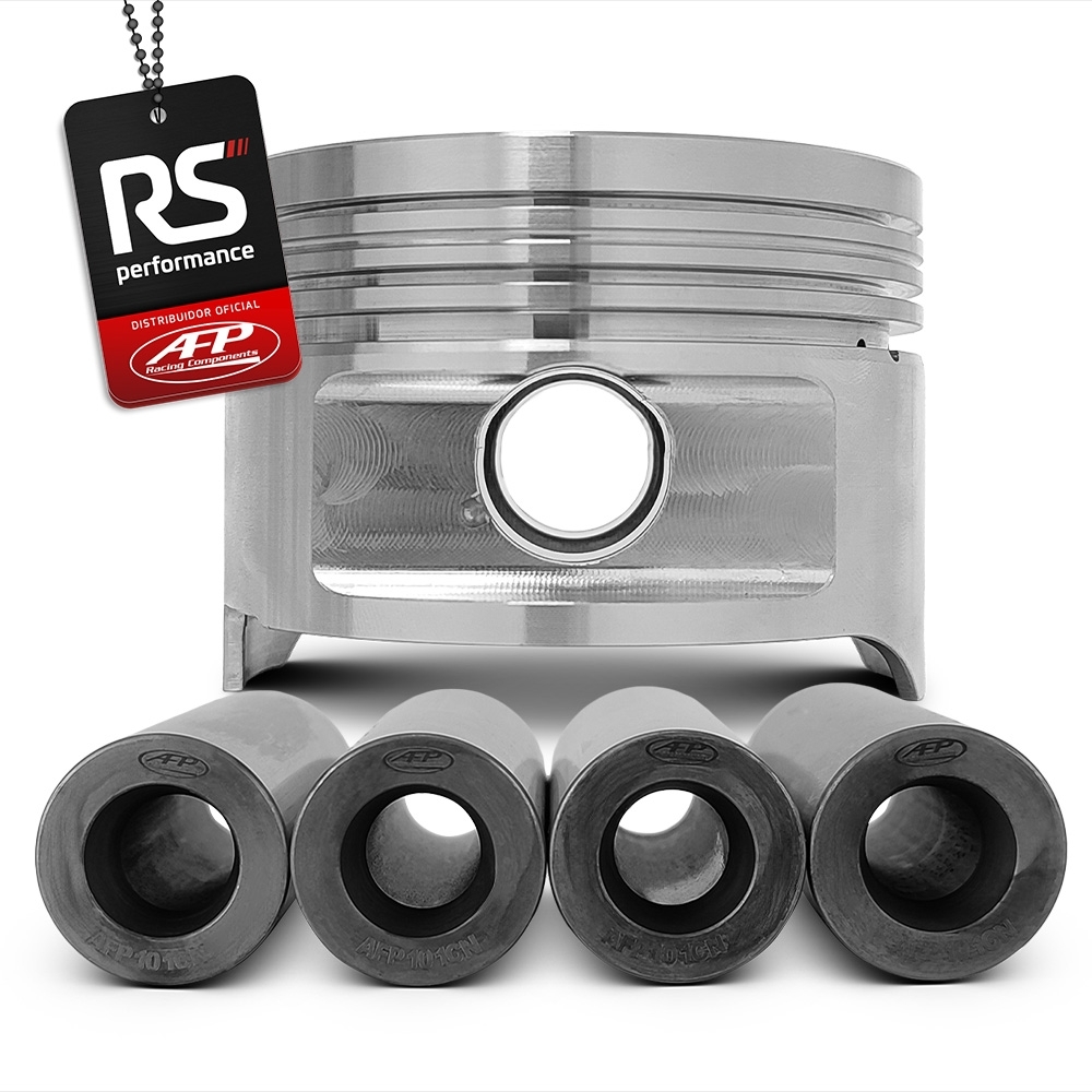 Kit 4 Pistão Forjado Côncavo VW/AUDI 1.8 20v + Pinos + Anéis