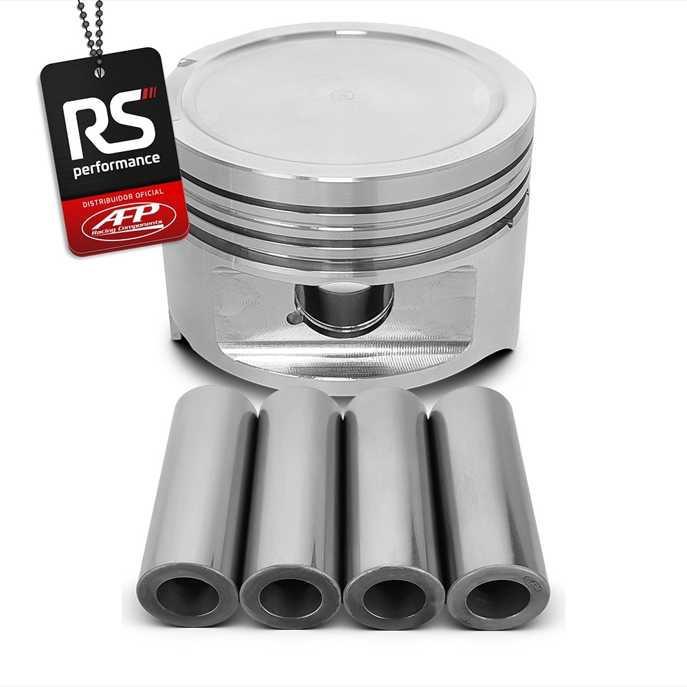 Kit 4 Pistão Forjado Côncavo VW/AUDI 1.8 20v + Pinos + Anéis