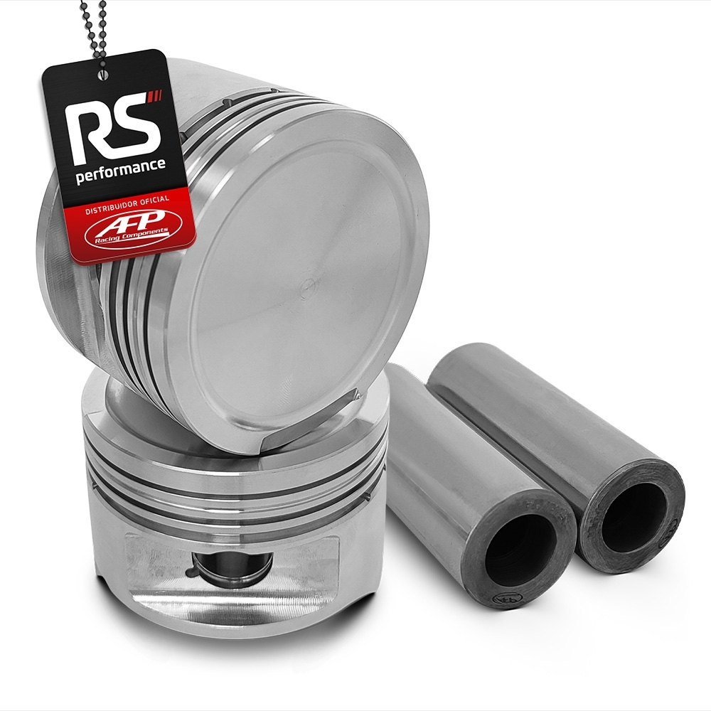 Kit 4 Pistão Forjado Côncavo VW/AUDI 1.8 20v + Pinos + Anéis