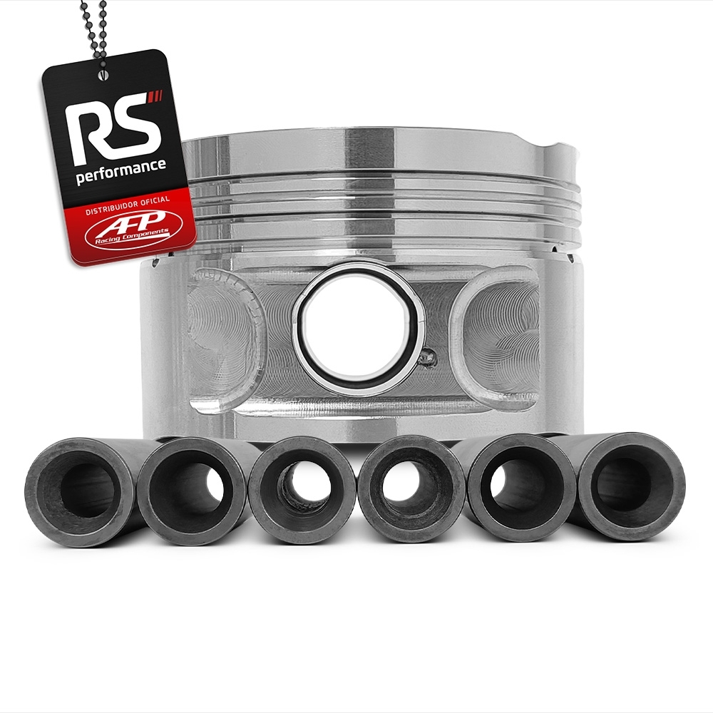 Kit 6 Pistão Forjado Côncavo C/ Cava BMW 328I/528I 2.8 M52B28