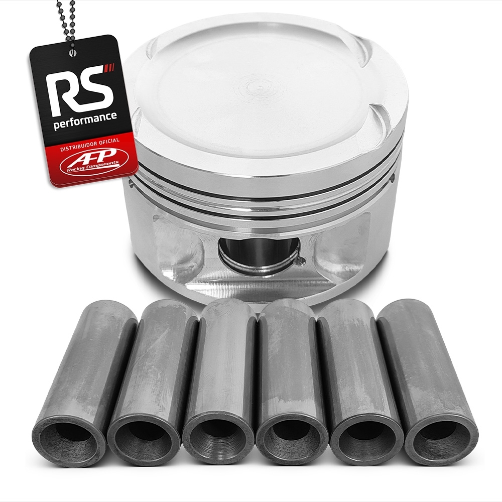 Kit 6 Pistão Forjado Côncavo C/ Cava BMW 328I/528I 2.8 M52B28