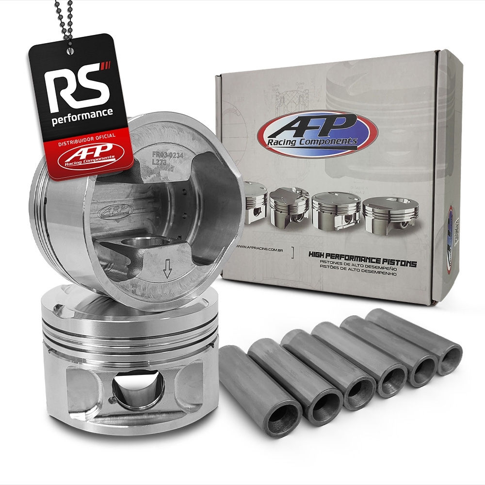 Kit 6 Pistão Forjado Côncavo C/ Cava BMW 328I/528I 2.8 M52B28