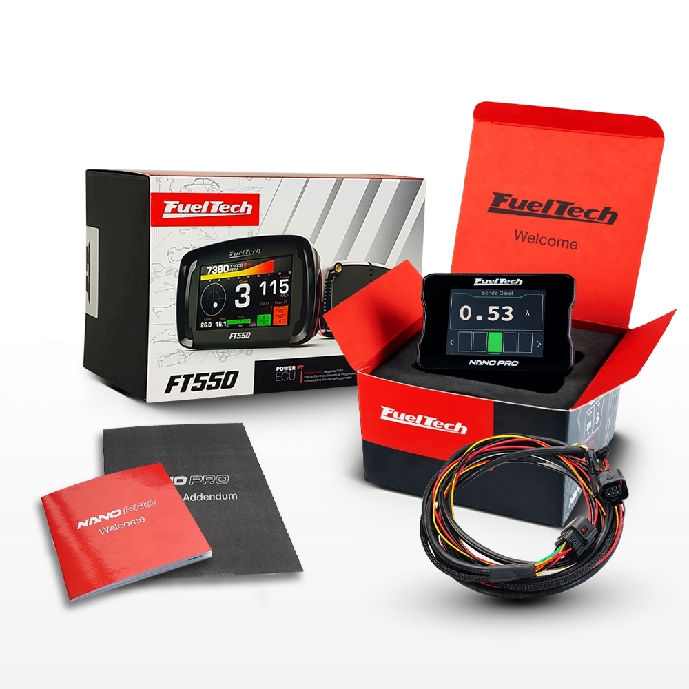 Módulo de Injeção Ft550 Lite Com Chicote Motor Traseiro 4.2 + WideBand Nano Pro (Sem Sonda)