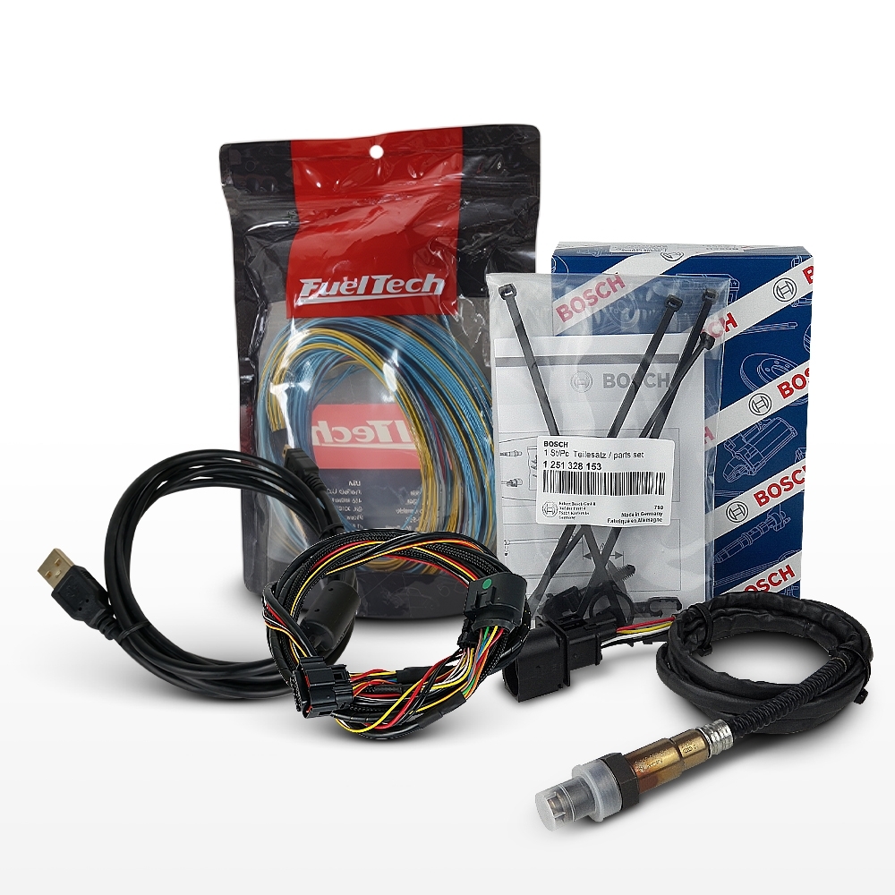 Módulo de Injeção Ft600 Com Chicote Motor Dianteiro + WideBand Nano + Sonda Bosch 4.2