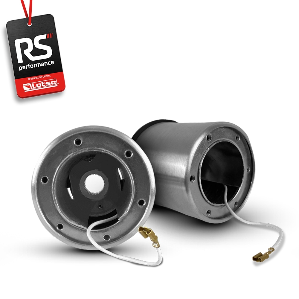 Volante Esportivo Ring R Em Camurça Preta + Cubo (COM VARIAÇÃO)