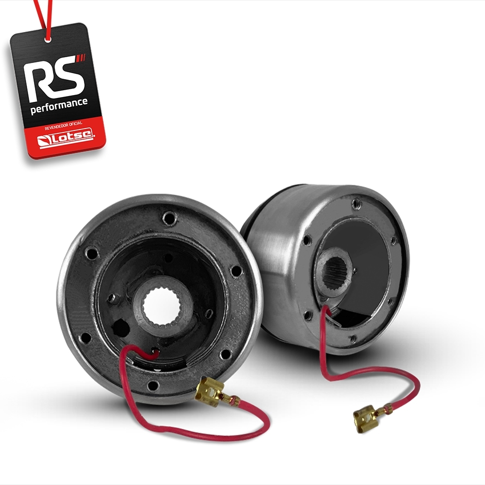 Volante Esportivo Ring R Em Camurça Preta + Cubo (COM VARIAÇÃO)