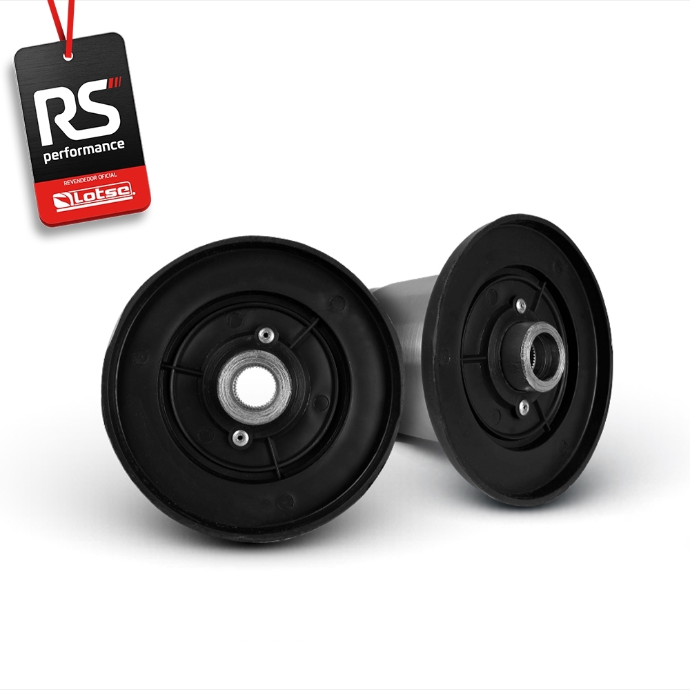 Volante Esportivo Ring R Em Camurça Preta + Cubo (COM VARIAÇÃO)