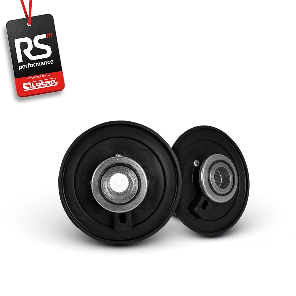 Volante Esportivo Ring R Em Camurça Preta + Cubo (COM VARIAÇÃO)