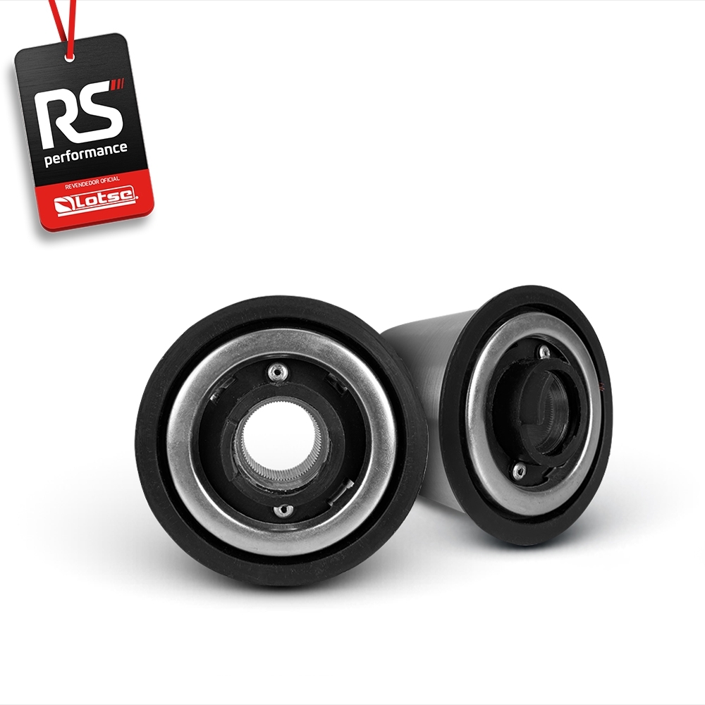 Volante Esportivo Ring R Em Camurça Preta + Cubo (COM VARIAÇÃO)