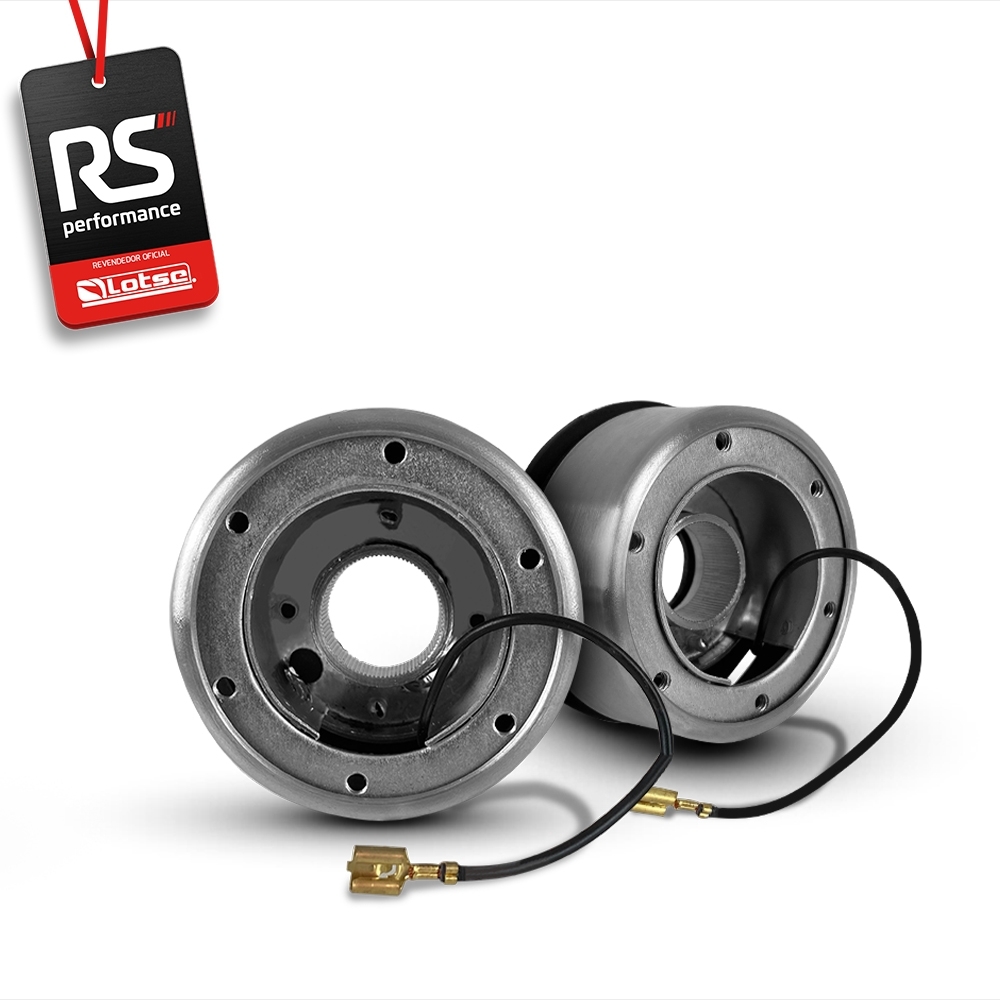 Volante Esportivo Ring R Em Camurça Preta + Cubo (COM VARIAÇÃO)
