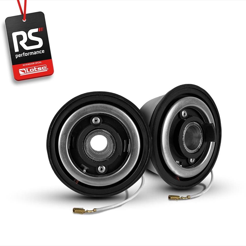 Volante Esportivo Ring R Em Camurça Preta + Cubo (COM VARIAÇÃO)