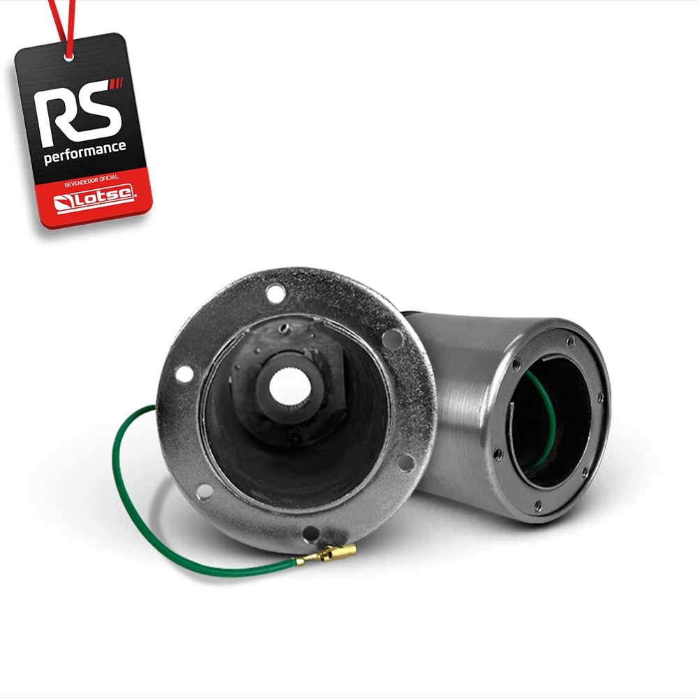 Volante Esportivo Ring R Em Camurça Preta + Cubo (COM VARIAÇÃO)