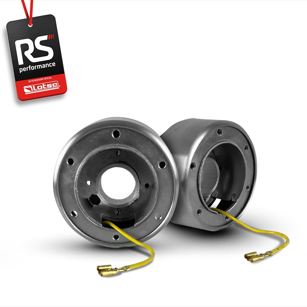 Volante Esportivo Ring R Em Camurça Preta + Cubo (COM VARIAÇÃO)