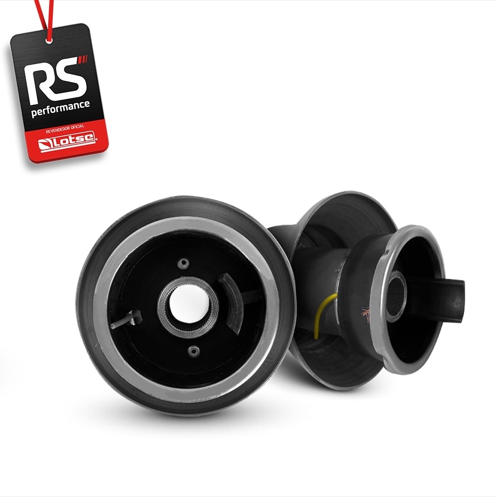 Volante Esportivo Ring R Em Camurça Preta + Cubo (COM VARIAÇÃO)