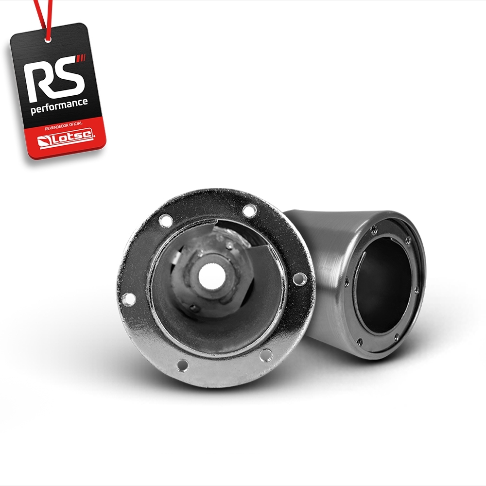 Volante Esportivo Ring R Em Camurça Preta + Cubo (COM VARIAÇÃO)