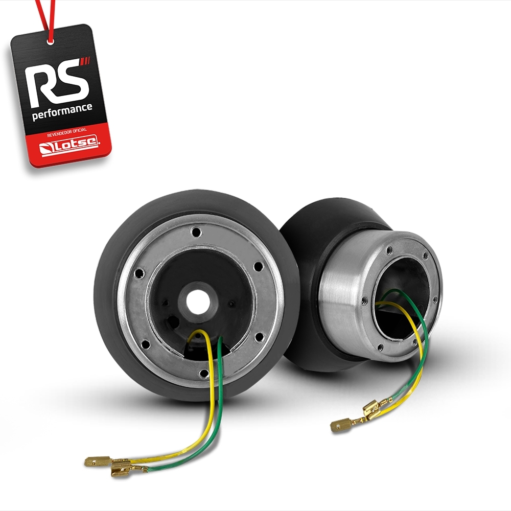 Volante Esportivo Ring R Em Camurça Preta + Cubo (COM VARIAÇÃO)