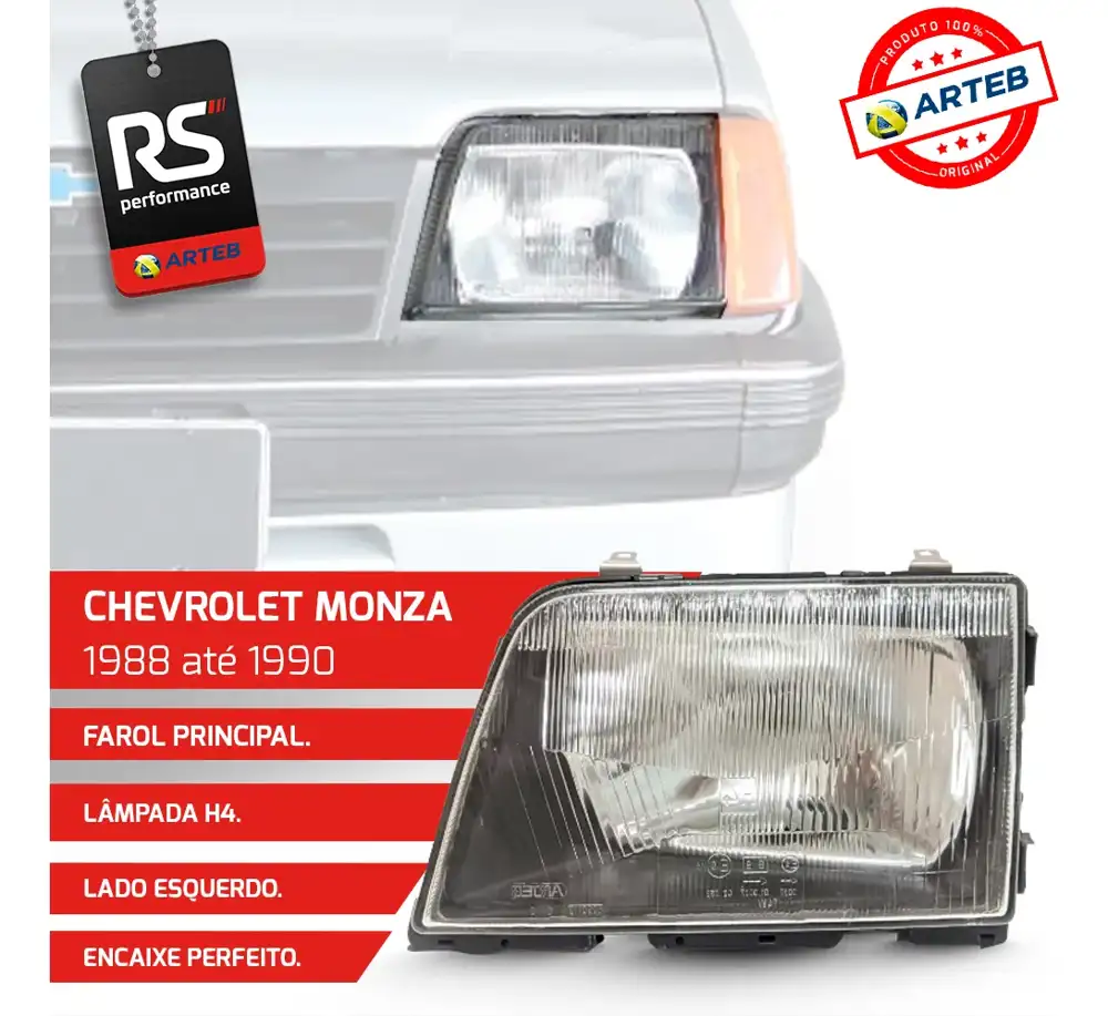 Farol Monza 1988 Até 1990 Esquerdo Ou Direito