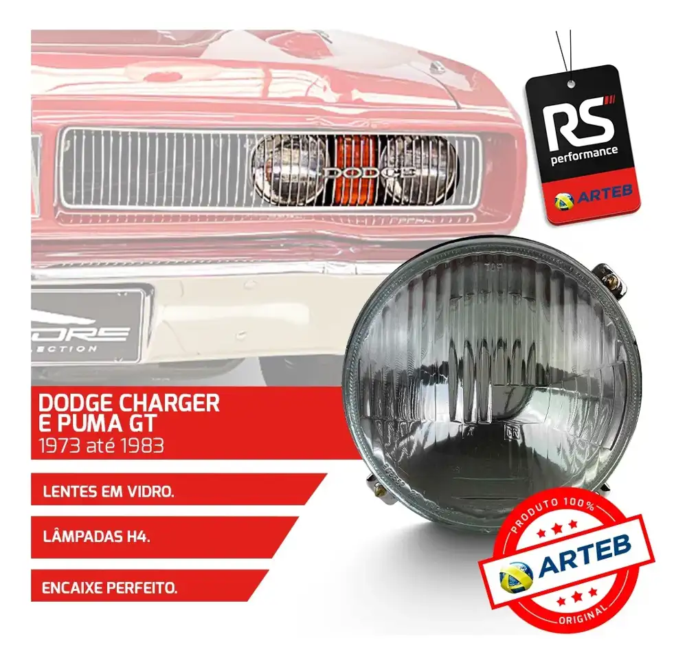 Farol C/vigia Variant Brasilia 1973-1983 Esquerda Ou Direita
