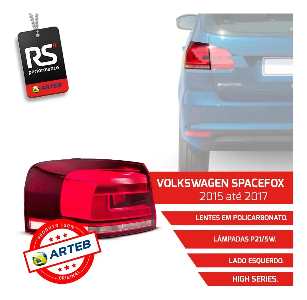 Lanterna Traseira Spacefox 2015-2017 Esquerdo Ou Direito