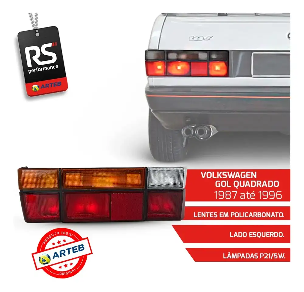Lanterna Traseira Tricolor Gol Bx G1 - Esquerda Ou Direita