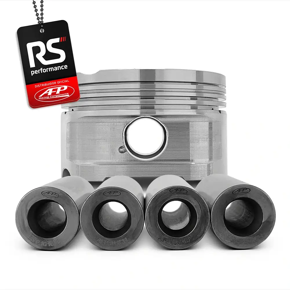 Kit 4 Pistão Forjado Côncavo c/ Cavas AE888 / EA113 2.0 TSI 16V + Pinos 20mm + Anéis