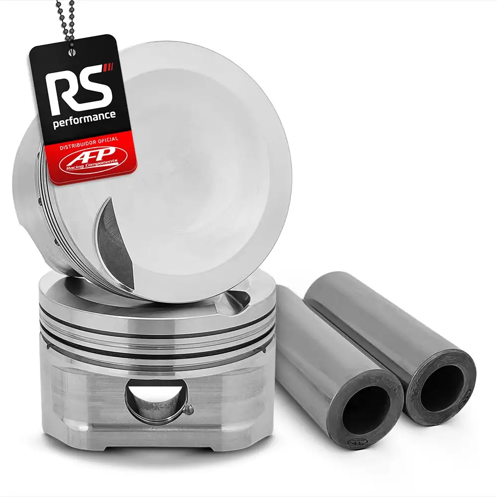 Kit 4 Pistão Forjado Côncavo c/ Cavas AE888 / EA113 2.0 TSI 16V + Pinos 20mm + Anéis