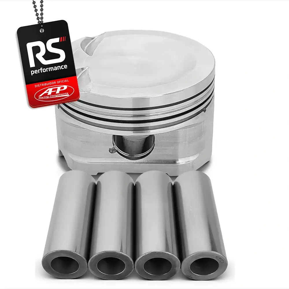Kit 4 Pistão Forjado Côncavo c/ Cavas AE888 / EA113 2.0 TSI 16V + Pinos 20mm + Anéis