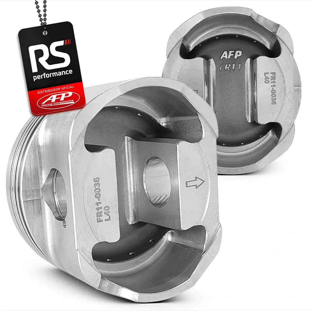 Kit 4 Pistão Forjado Côncavo c/ Cavas AE888 / EA113 2.0 TSI 16V + Pinos 20mm + Anéis