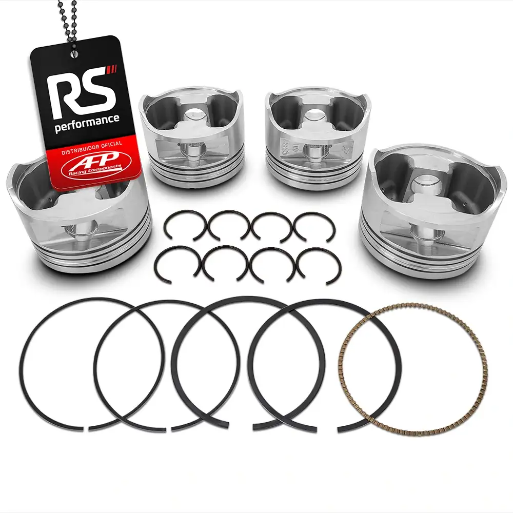 Kit 4 Pistão Forjado Ap 1.9T + Pinos + Anéis - Liquid Forged