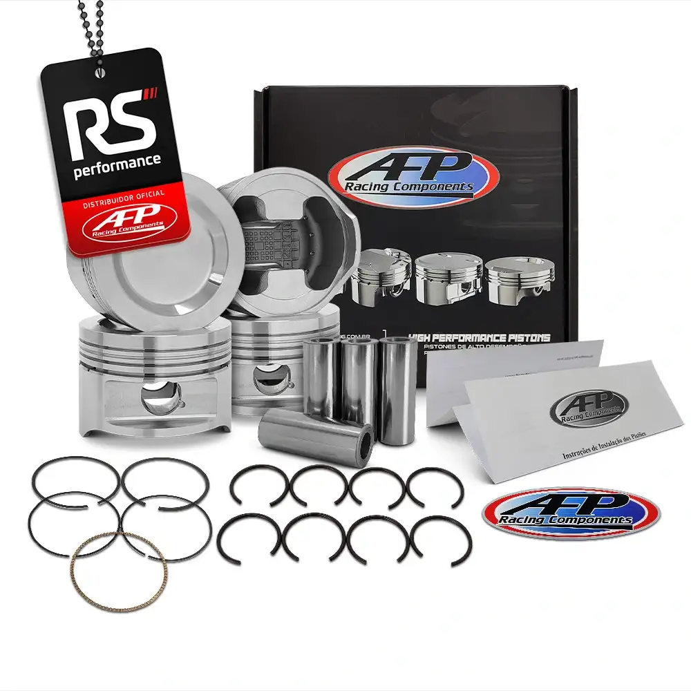 Kit 4 Pistão Forjado Ap 1.9T + Pinos + Anéis - Liquid Forged
