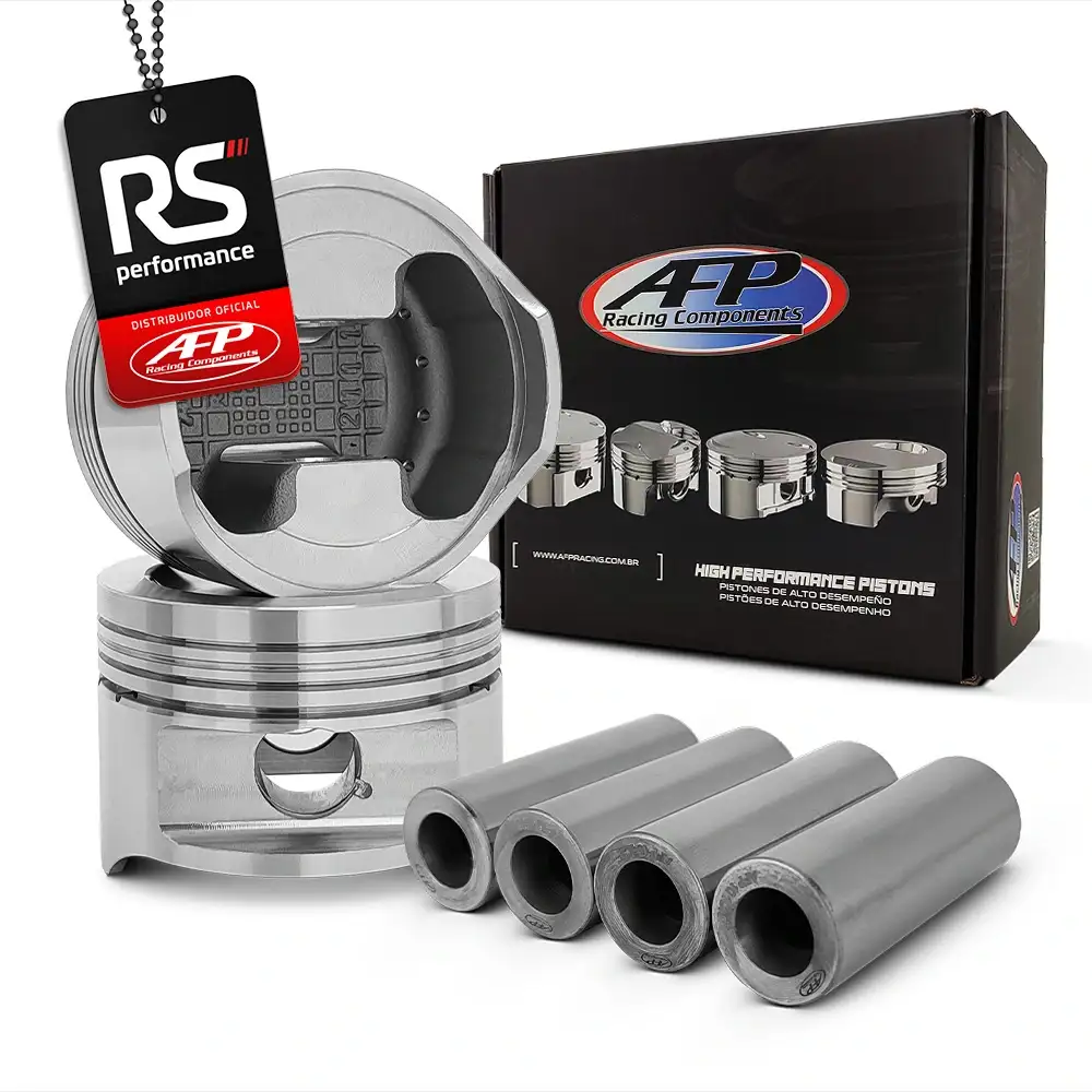 Kit 4 Pistão Forjado Ap 1.9T + Pinos + Anéis - Liquid Forged