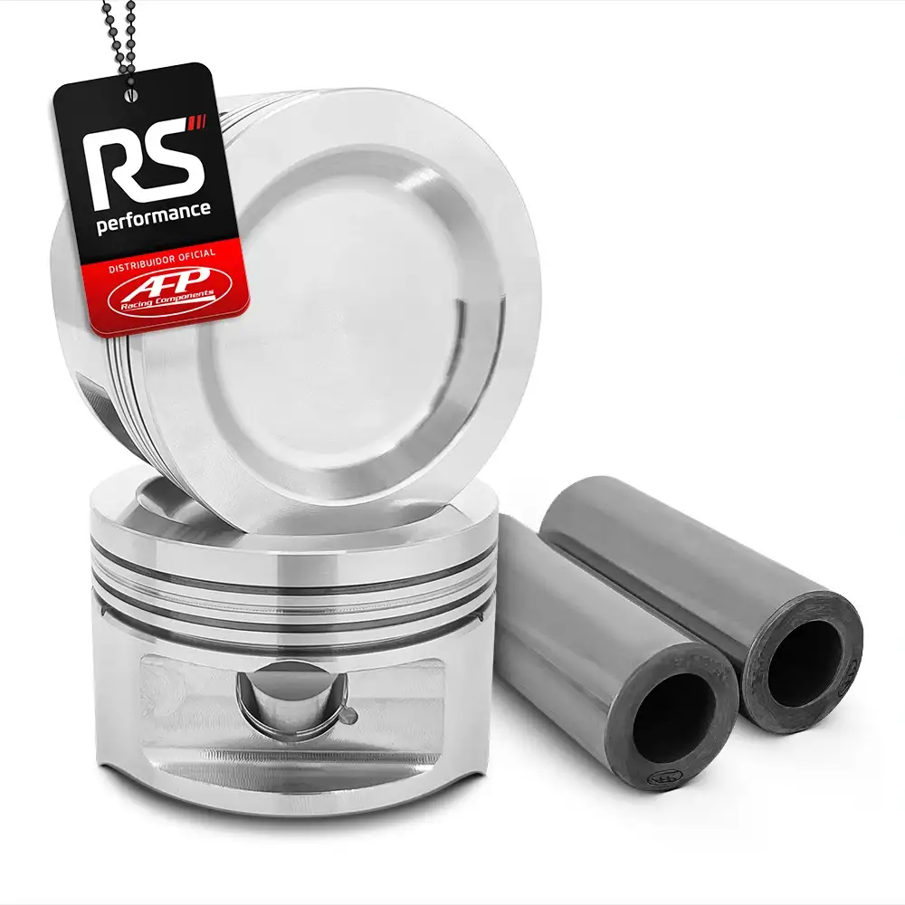 Kit 4 Pistão Forjado Côncavo Vw Ap 2.0T 8v + Pinos + Anéis
