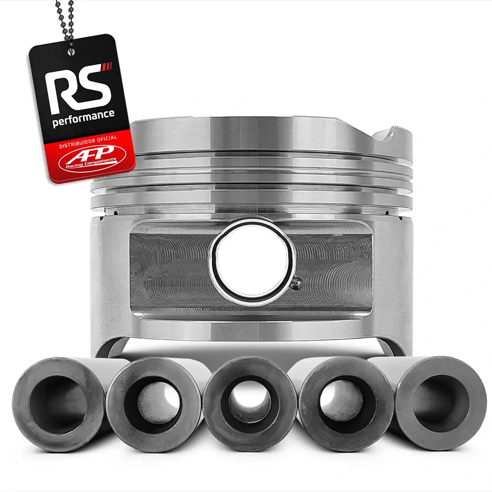 Kit 5 Pistão Forjado Côncavo Marea 2.0/2.4T + Pinos + Anéis